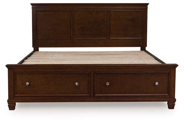 Danabrin - Panel Bed #king #2drawers