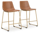 Ciabori - Upholstered Barstool (Set of 2) #lightbrown