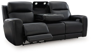 5Z-Comfort - Relaxation - Power Reclining Sofa With Adj Headrest #black