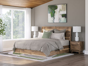 Chirason - Panel Bed With Storage #king