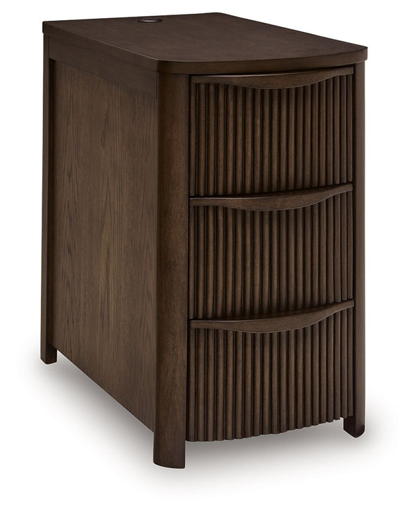 Camdill - Chair Side End Table #darkbrown