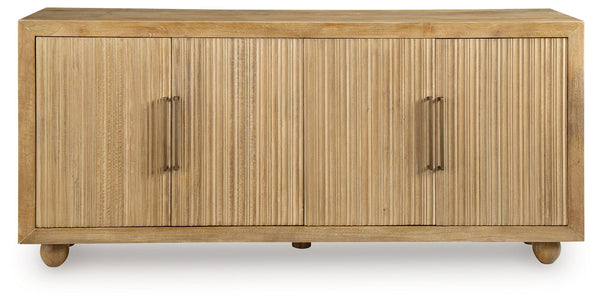 Niam - Gabinete de acento - Beige claro antiguo