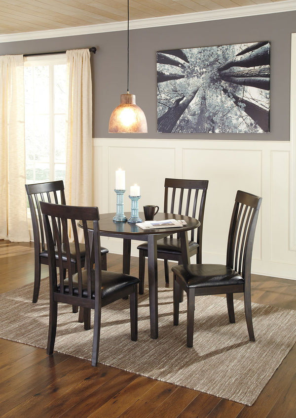 Hammis - Round Dining Table Set #5pc.table,4chairs