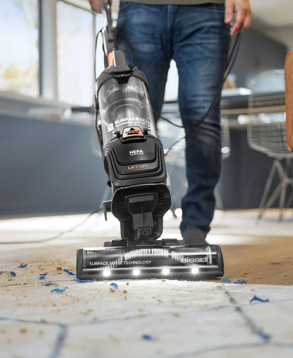 BISSELL - SurfaceSense Allergen Pet Lift-Off Upright Vacuum - Black