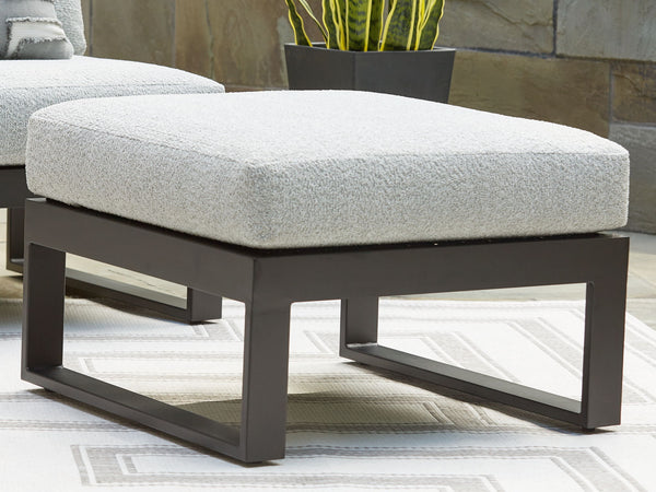 Beachloft - Otomana con cojín - Negro / Gris