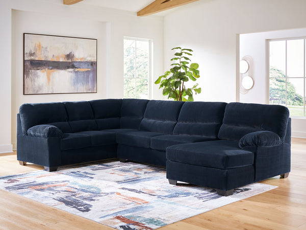 SimpleJoy - 3 Piece Sectional #blue #3pc.rightarmfacingcornerchaisesectional