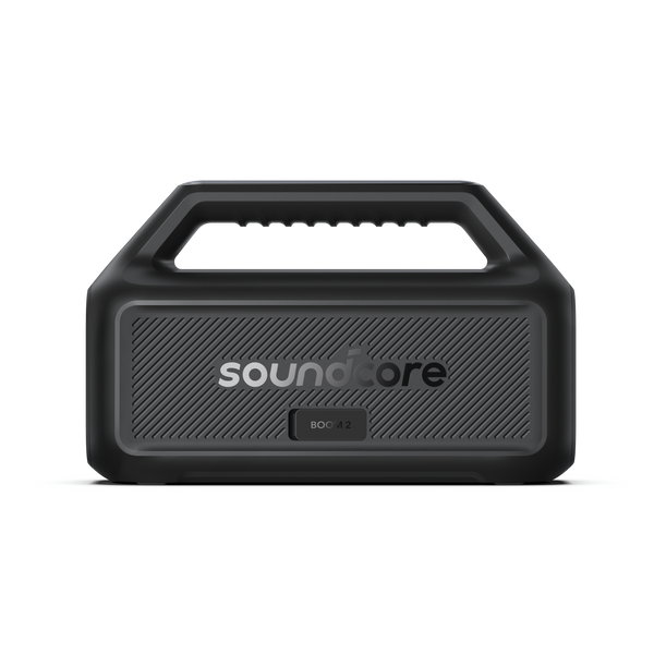 Soundcore - de Anker Boom 2 Altavoz Bluetooth flotante e impermeable IPX7 de 80 W con subwoofer, BassUp 2.0 y efectos de luz RGB personalizados - Negro