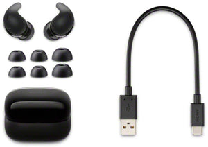 Sony - LinkBuds Fit True Wireless Noise Cancelling Earbuds - Black