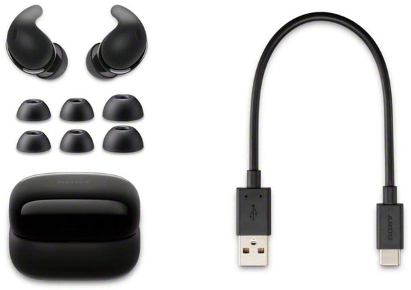 Sony - LinkBuds Fit True Wireless Noise Cancelling Earbuds - Black