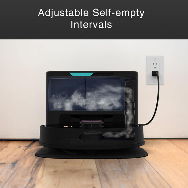bObsweep - Orb-i Self-Emptying Robot Vacuum Cleaner, with 100-Day Capacity, 5000 pa Suction, & LiDAR Mapping - Blackberry