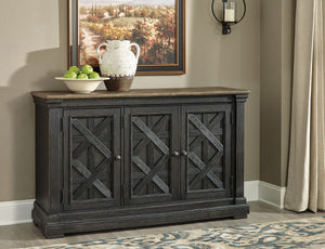 Tyler Creek - Dining Table Set #8pc.table,4sidechairs,2upholsteredsidechairs,server|8pc.table,6sidechairs,server