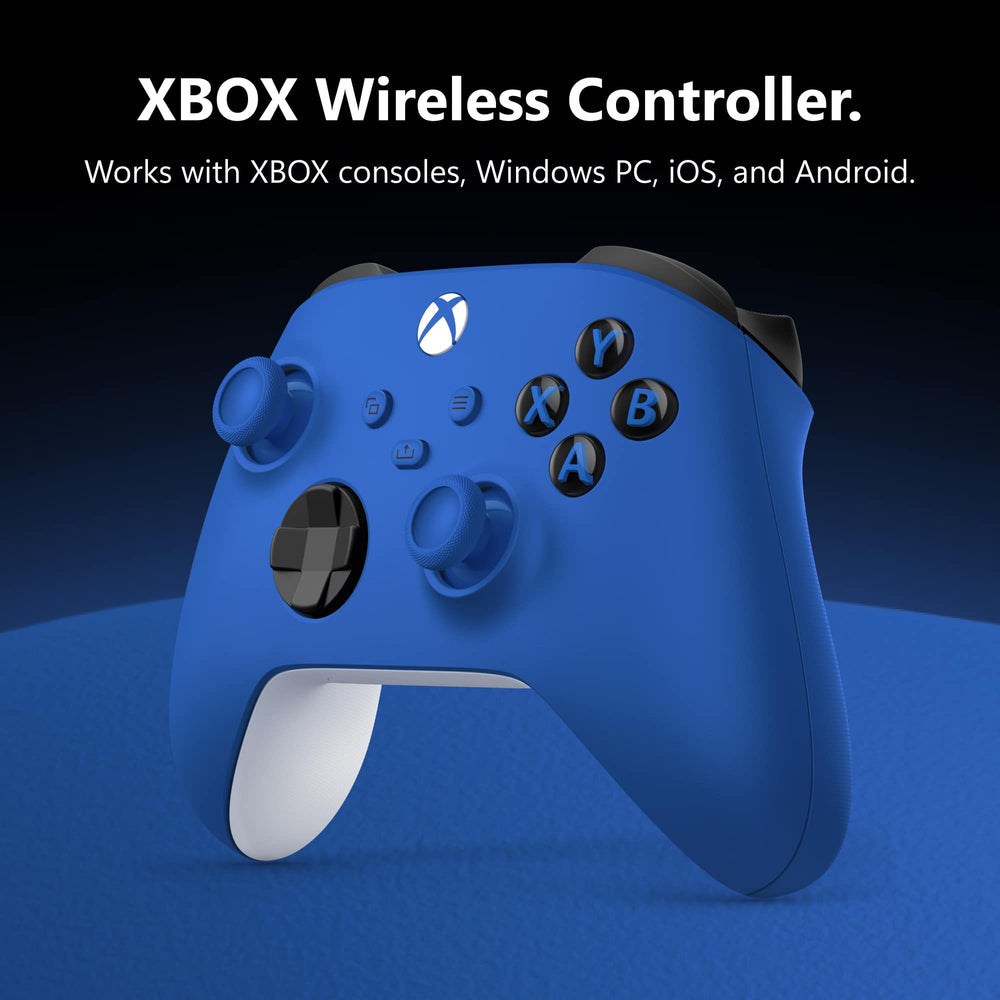 Microsoft - Xbox Wireless Controller for Xbox Series X, Xbox Series S, Xbox One, PCs, and Cloud-Enabled Devices - Shock Blue