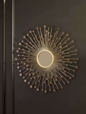 Morwenna - Espejo decorativo - Acabado bronce/oro