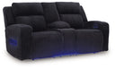 Forest Lake - Power Reclining Loveseat With Console / Adj Headrest #black