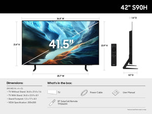 Samsung - 42" Class S90H OLED 4K Glare-Free TV with SamsungVisionAI (2026)