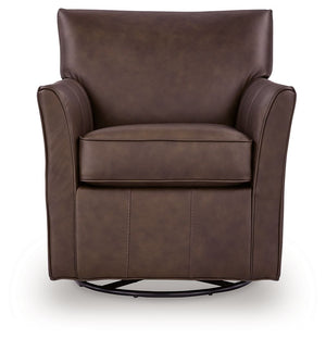 Braydunn - Swivel Glider Accent Chair #darkbrown