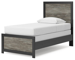 Broachmyn - Panel Bed #black #twin