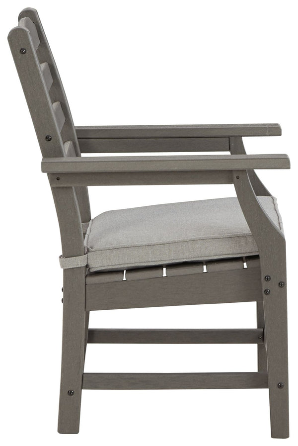 Visola - Sillón con cojín (juego de 2) - Gris