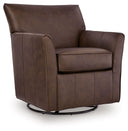 Braydunn - Swivel Glider Accent Chair #darkbrown