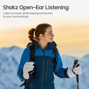 Shokz - OpenRun Pro 2 Wireless Bone Conduction Open-Ear Bluetooth Sports Headphones - Orange