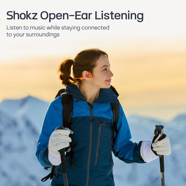 Shokz - OpenRun Pro 2 Wireless Bone Conduction Open-Ear Bluetooth Sports Headphones - Orange