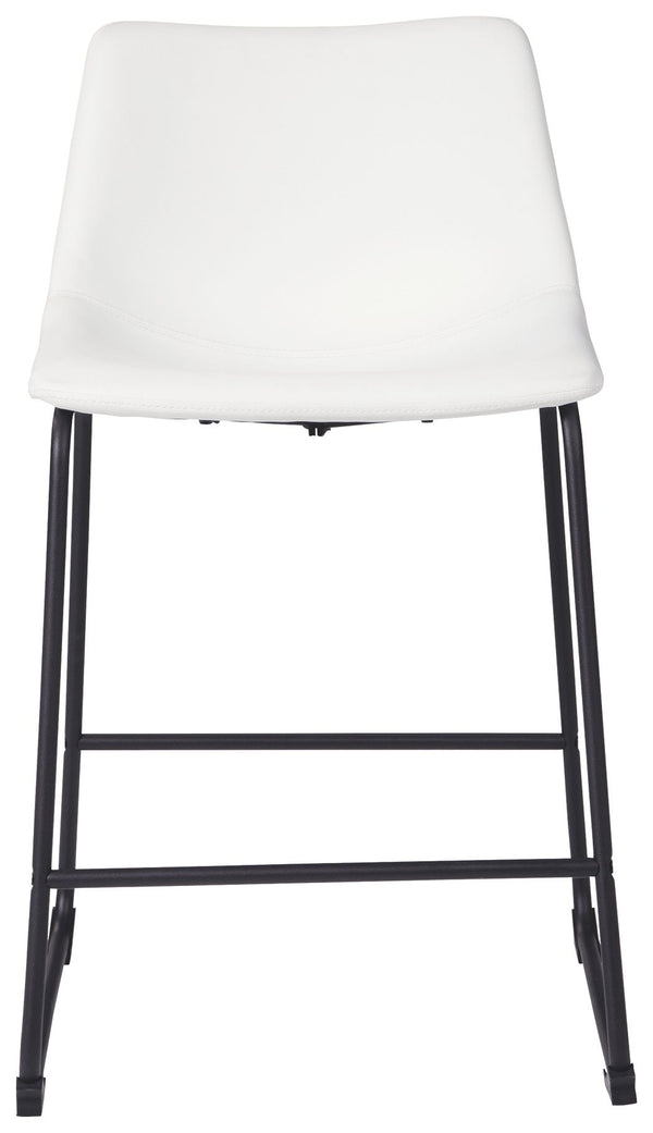Centiar - Upholstered Barstool (Set of 2) #white #19''wx22''dx35''h