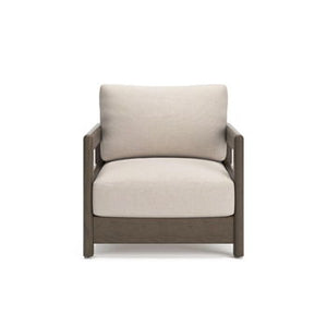 Arc Lake - Lounge Chair With Cushion - Brown / Beige