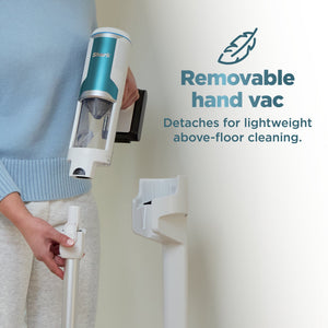 Shark - Clean & Empty, Cordless Stick Vacuum with 1.3L Auto-Empty System, HEPA, Up tp 40 Min Runtime - White
