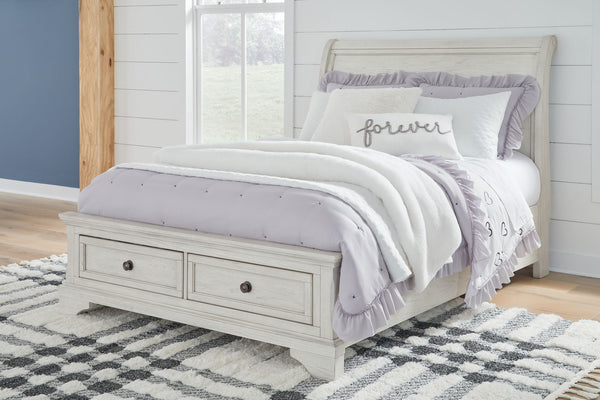 Robbinsdale - Sleigh Bed #full #2storagedrawers
