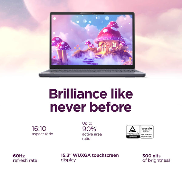 Lenovo - IdeaPad Slim 3 15.3" 2k Touchscreen Laptop - Ryzen 7 8840HS 2023 - 16GB Memory - 512GB Storage - Luna Grey