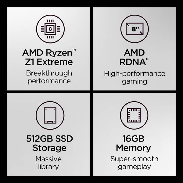 Legion Go S - 8" 120Hz 2K Gaming Handheld - AMD Ryzen Z1 Extreme - 16GB Memory - 512GB SSD - SteamOS