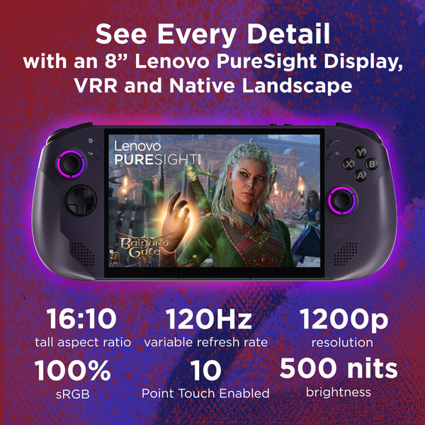 Legion Go S - 8" 120Hz 2K Gaming Handheld - AMD Ryzen Z1 Extreme - 16GB Memory - 512GB SSD - SteamOS