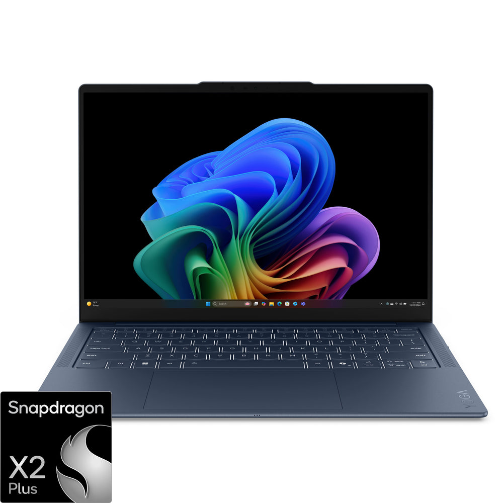 Lenovo - Yoga Slim 7x 14" 2K OLED Touchscreen Laptop- Snapdragon X2 Plus X2P-42-100 2026 - 16GB Memory- 512GB SSD - Copilot+ PC - Cosmic Blue