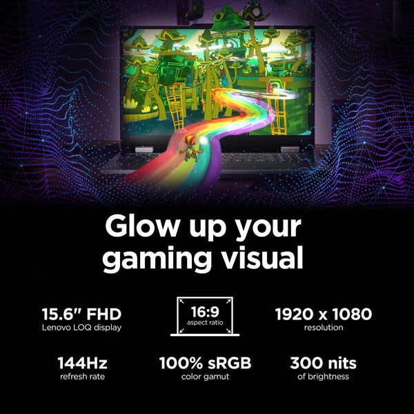 Lenovo - LOQ 15.6" 2K Gaming Laptop - Core i7 13650HX 2023 - 16GB Memory - NVIDIA GeForce RTX 5060 - 512 Storage - Eclipse Black