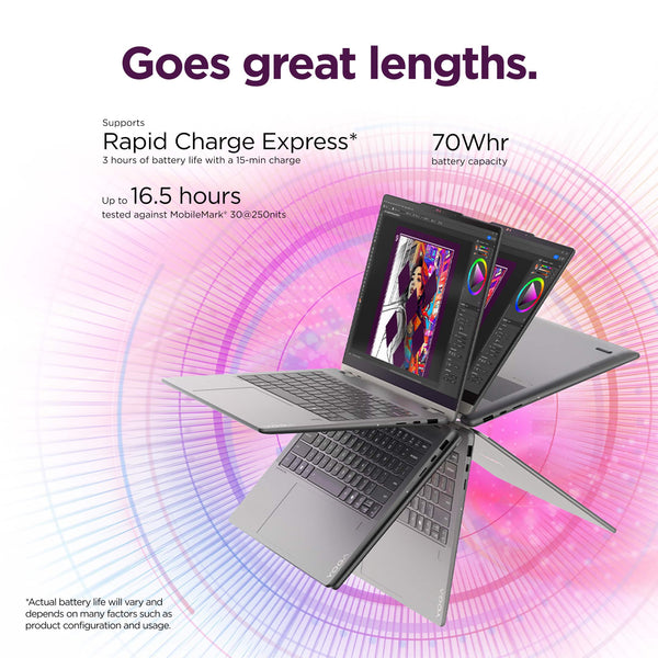 Lenovo - Yoga 7i 2-in-1 14" 2K OLED Touchscreen Laptop - Core Ultra 5 Processor 322 2026- 16GB Memory - 512GB SSD - Copilot+ PC - Luna Grey