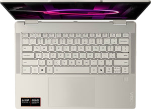 Lenovo - Yoga 7a 2-in-1 14" 2K OLED Touchscreen Laptop - AMD Ryzen AI 5 430 2026- 16GB Memory - 512GB SSD - Copilot+ PC - Seashell