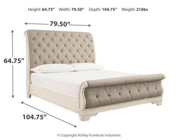 Realyn - Upholstered Sleigh Bed