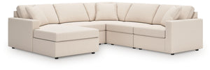 Modmax - 5 Piece Sectional #white #5pc.sectionalwithlafcornerchaise,wihrafcornerchair