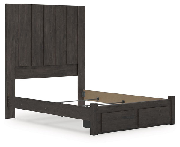 Fraluna - Panel Storage Bed #queen