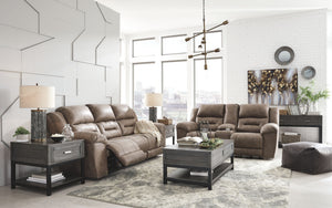Stoneland - Power Reclining Living Room Set #lightbrown