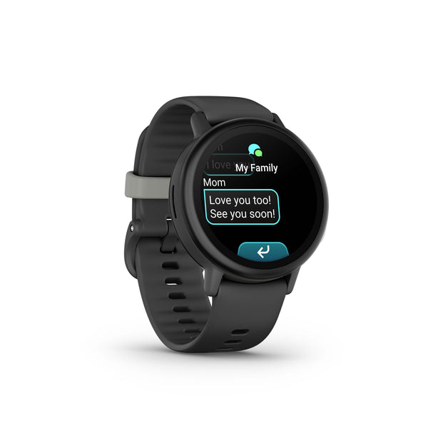 Garmin - Bounce 2 GPS Kids Smartwatch 43mm Fiber-reinforced polymer - Slate Gray - (2025)