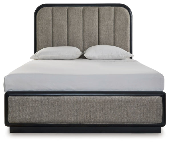Rowanbeck - Upholstered Panel Bed #queen