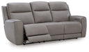 5Z-Comfort - Relaxation - Power Reclining Sofa With Adj Headrest #gray