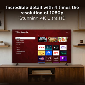 TCL - 85" Class S55LR Series 4K UHD HDR LED Smart TV with Roku TV (2026)