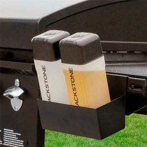 Blackstone - Original 36-in. Outdoor Omnivore Griddle with Hood and Folding Shelves - Black