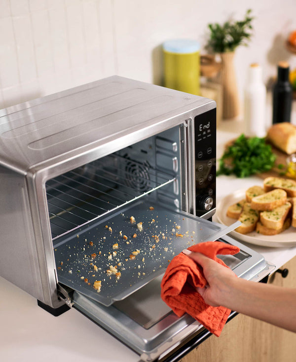 bella PRO - 6-Slice Air Fryer Toaster Oven (0.88 Cu. Ft.) - Stainless Steel