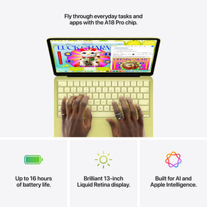 Apple - MacBook Neo 13-inch Laptop - A18 Pro chip with 6‑core CPU and 5‑core GPU - 8GB Memory - 512GB SSD - Citrus