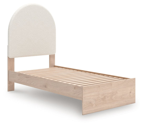 Arloster - Upholstered Panel Bed #twin #none
