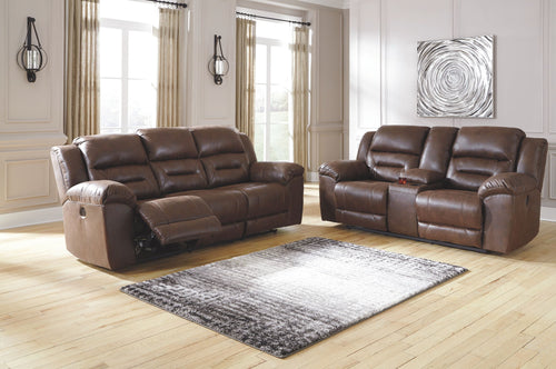 Stoneland - Power Reclining Living Room Set #darkbrown