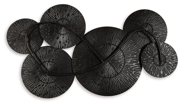 Rhetlen - Decoración de pared - Acabado negro/dorado